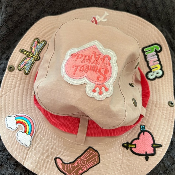 Custom Beige Bucket Hat with Colorful Patches - Picture 1 of 2